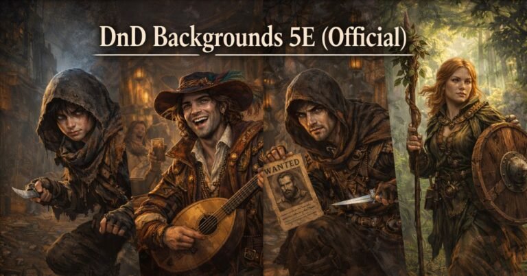 DnD Backgrounds 5E (Official)