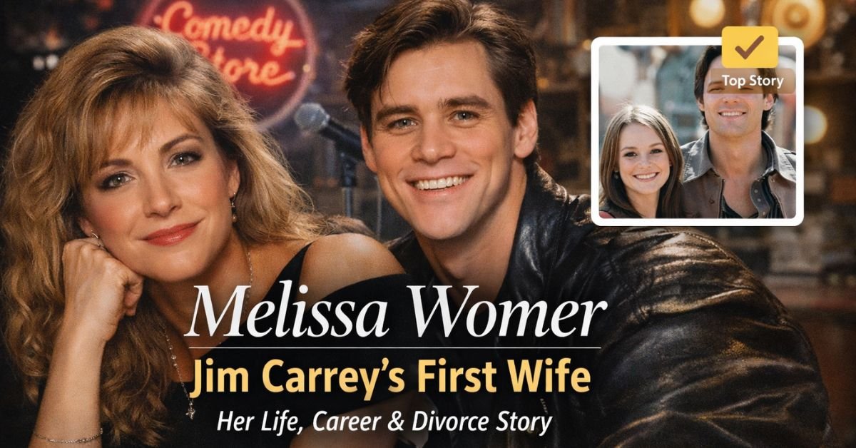 Melissa Womer with Jim Carrey during their early Hollywood years before fame